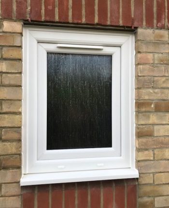 Small UPVC frame fitted