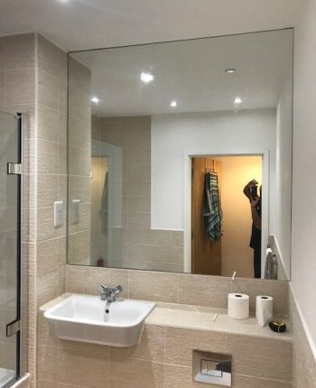 Mirror in bathroom